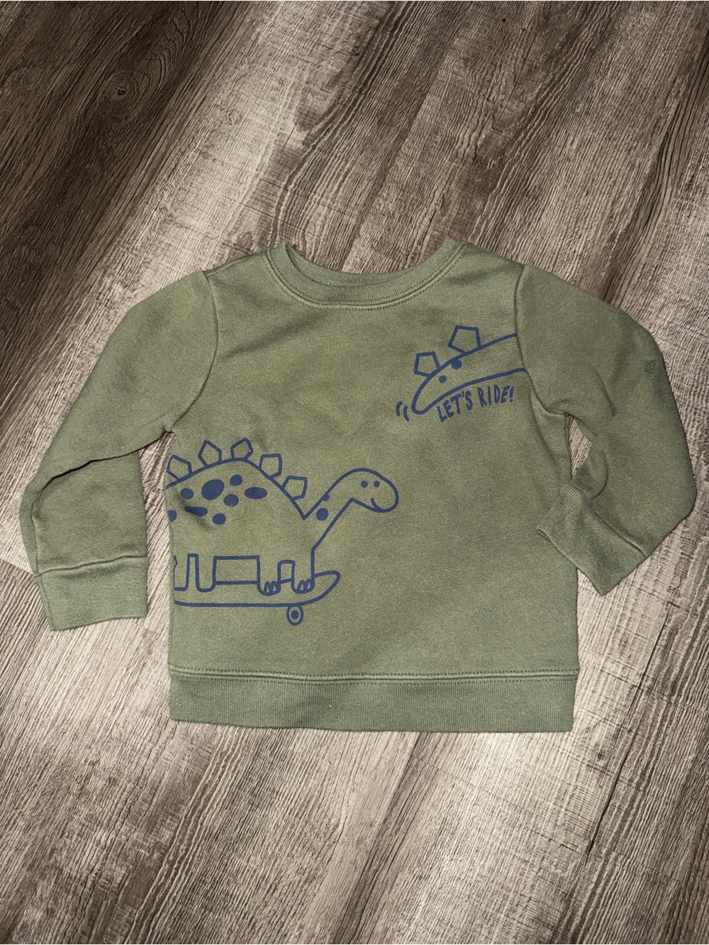 Garanimals Boy Olive Green Fleece Sweatshirt Size 18 Months